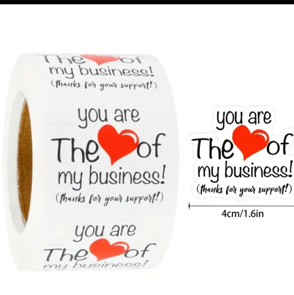500ct. "YOU ARE THE ❤️ OF MY BUSINESS!" Bonus 3 Random Polymailers - Picture 7 of 7
